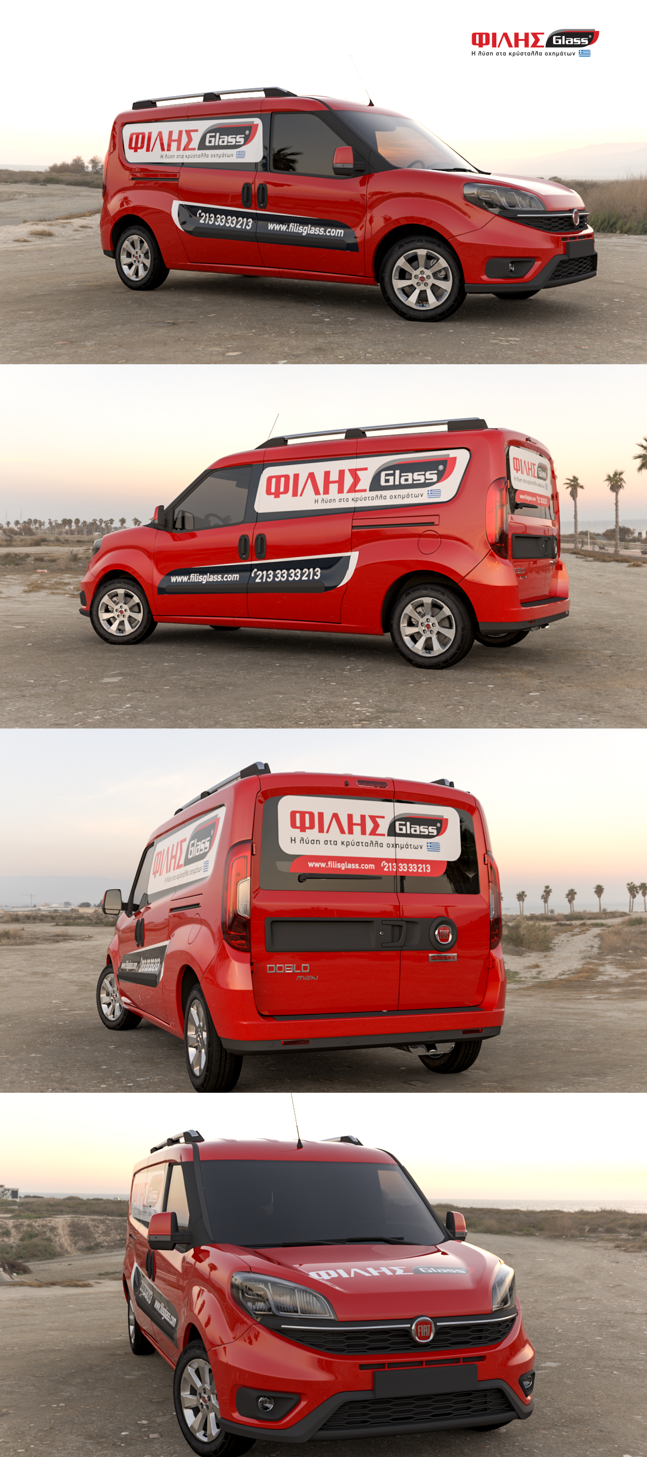 Car Wrap Design by My Idea Studio for FILIS GLASS S.A. - EL997622242 | Design #24361737