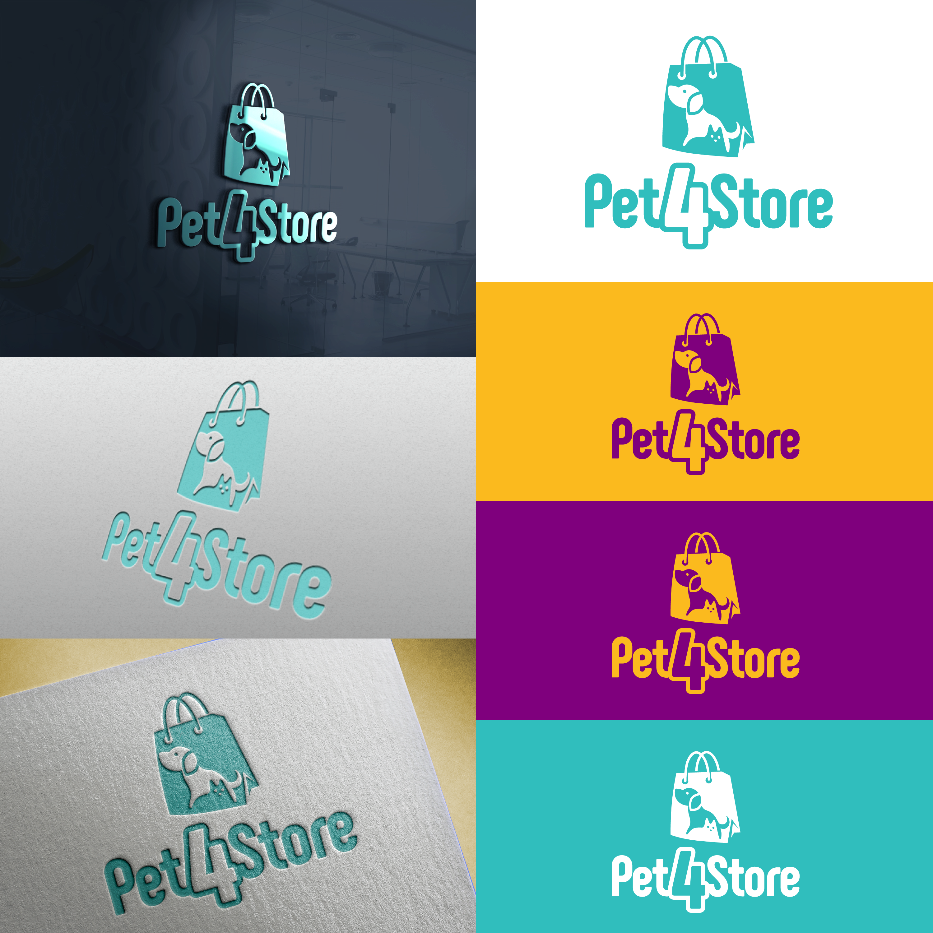 Logo Design by alexunisul for PET 4 STORE | Design #24206495