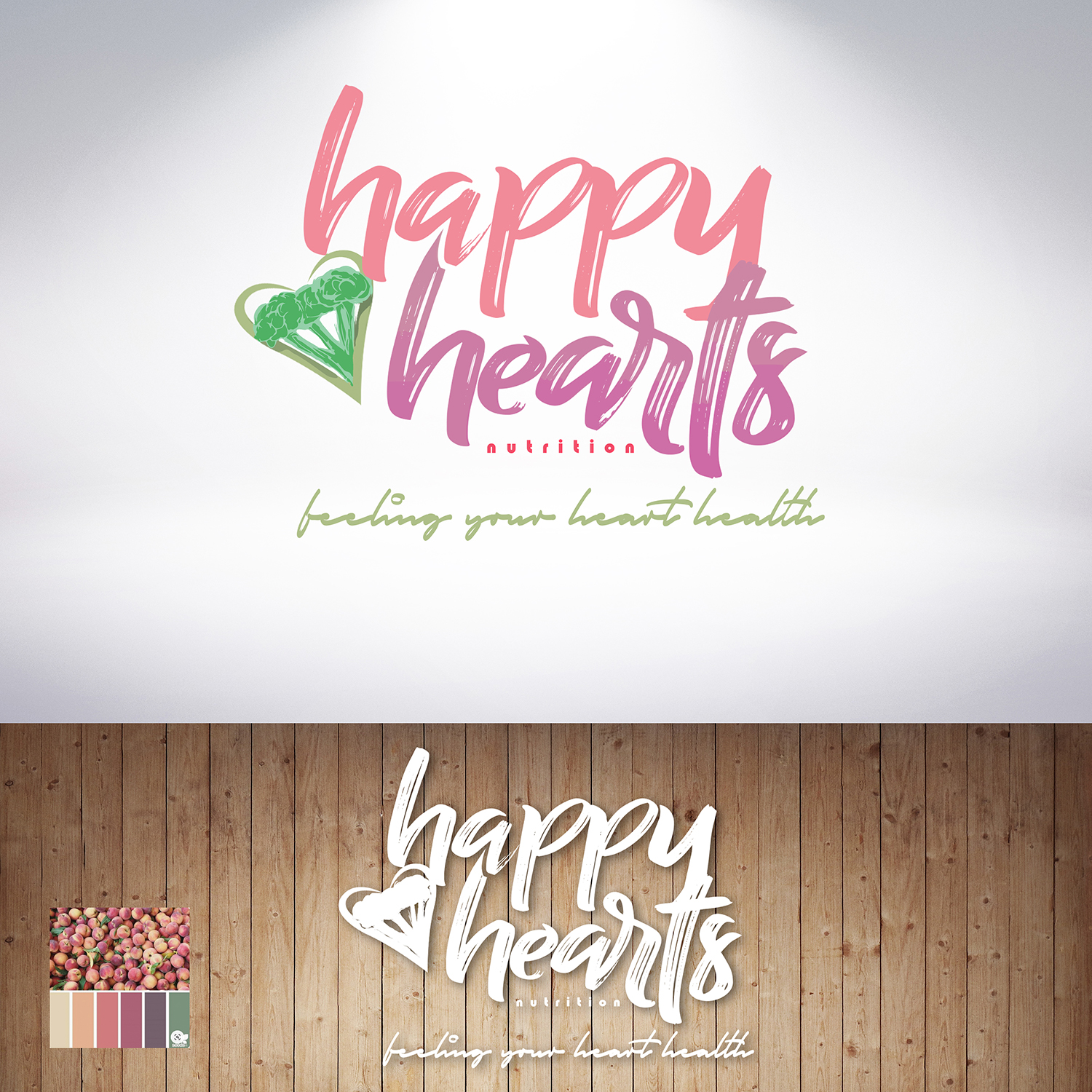 Logo Design by Light Hand Design for Happy Hearts Nutrition | Design #24184534