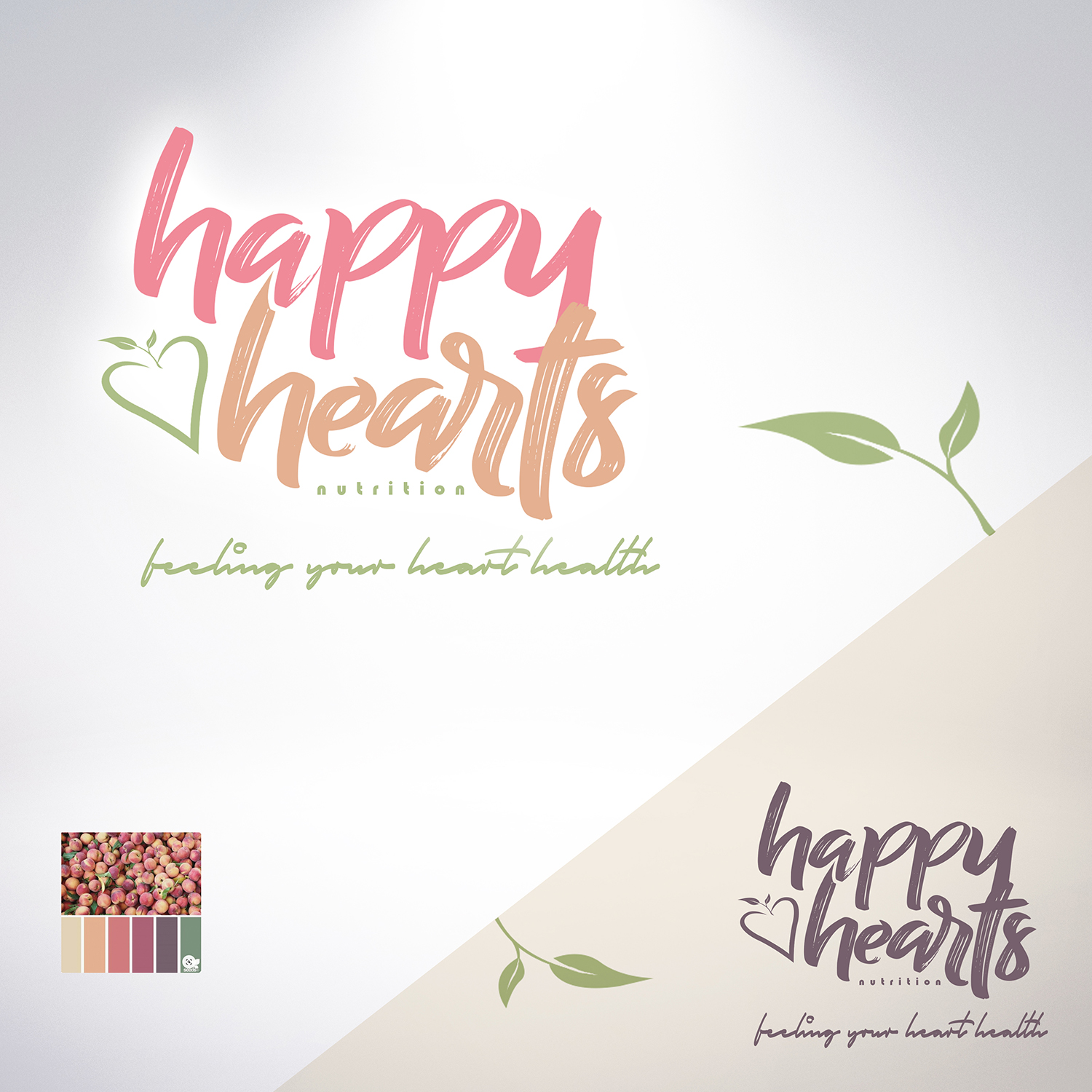Logo Design by Light Hand Design for Happy Hearts Nutrition | Design #24193798