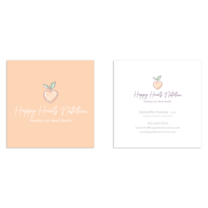 Logo Design by Samantha Ward Design for Happy Hearts Nutrition | Design: #24267561