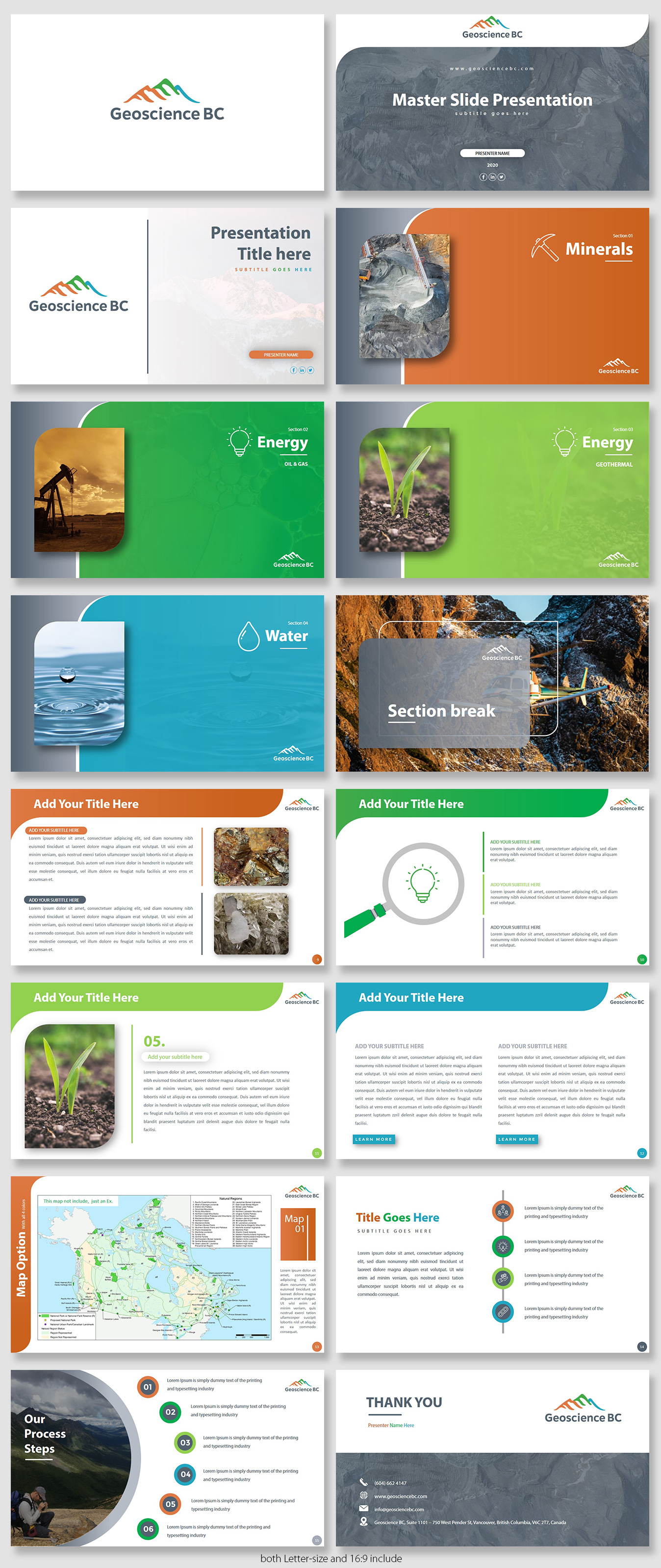 PowerPoint Design by Luvinda for Geoscience BC | Design #24238003