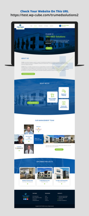 Wordpress Web Design & Coding for trumedsolutions.ca | Diseño Web por WP Cube