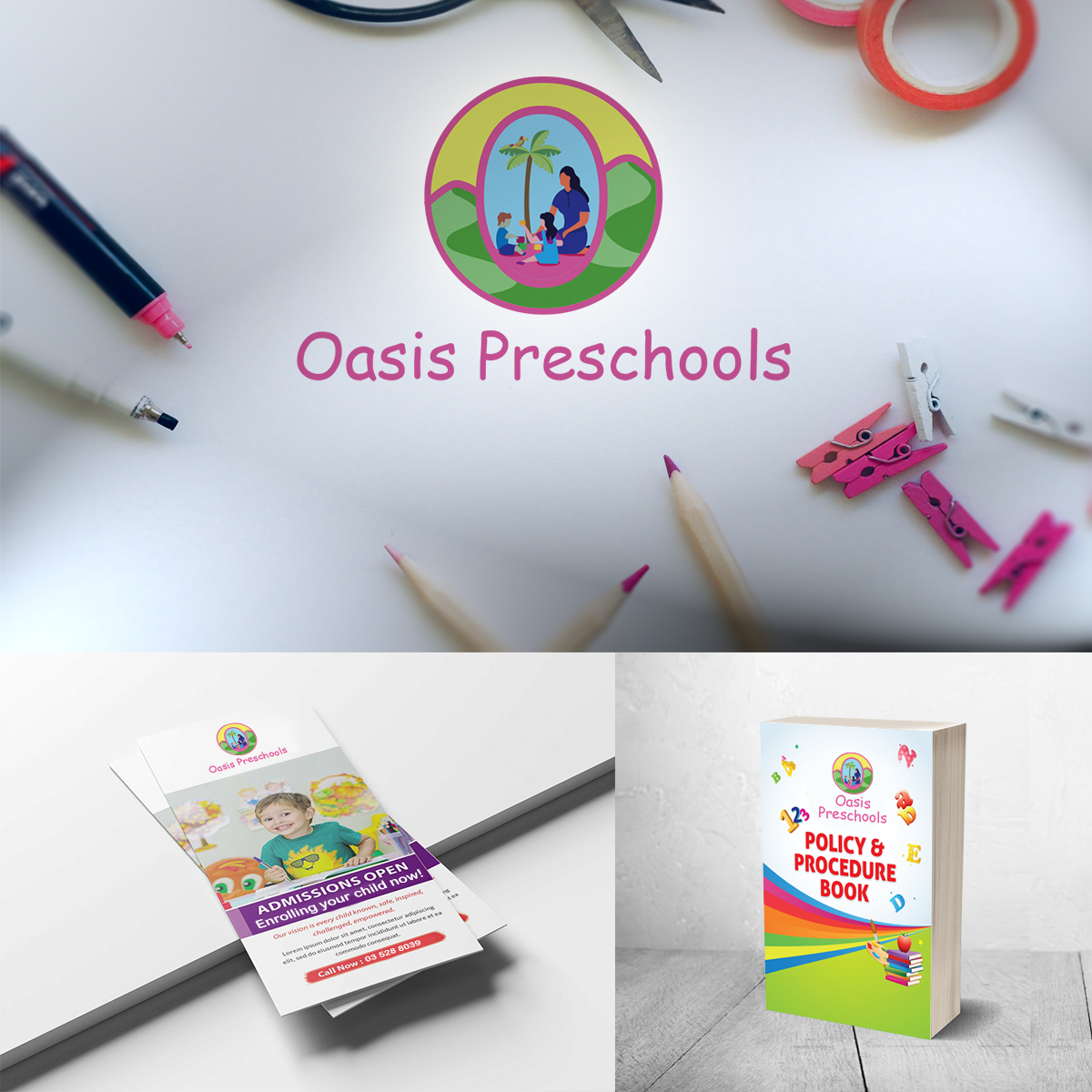 Logo Design by Intro Base for Oasis Preschools | Design #24186987