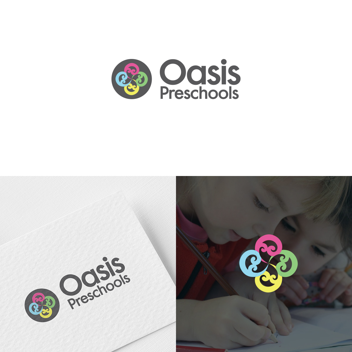 Logo Design by Alex Petersen for Oasis Preschools | Design #24250353