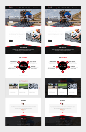Diseño Web por pb para Aztec Roofing & Construction LLC | Diseño: #24200956