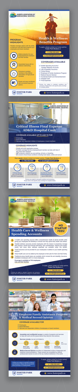 Fact/Marketing Sheet(s) for Health & Wellness Plan  | Diseño Gráfico por DA.