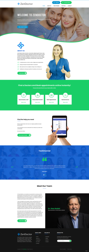 ZenDoctor Homepage and Landing Pages | Web Design par pentaxial