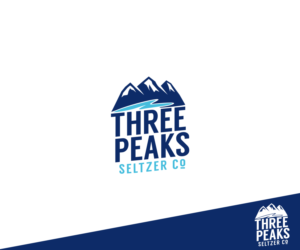 Three Peaks Seltzer Co | Logo Design by GBDESIGN