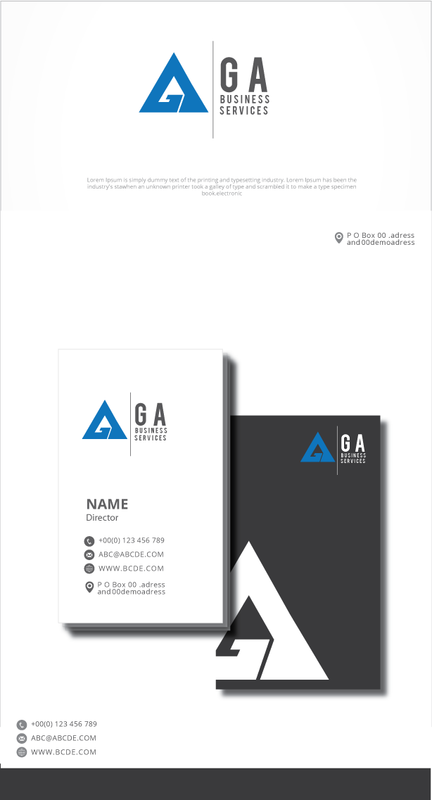 Logo Design by graphicevolution for GA Business Services | Design #24199973