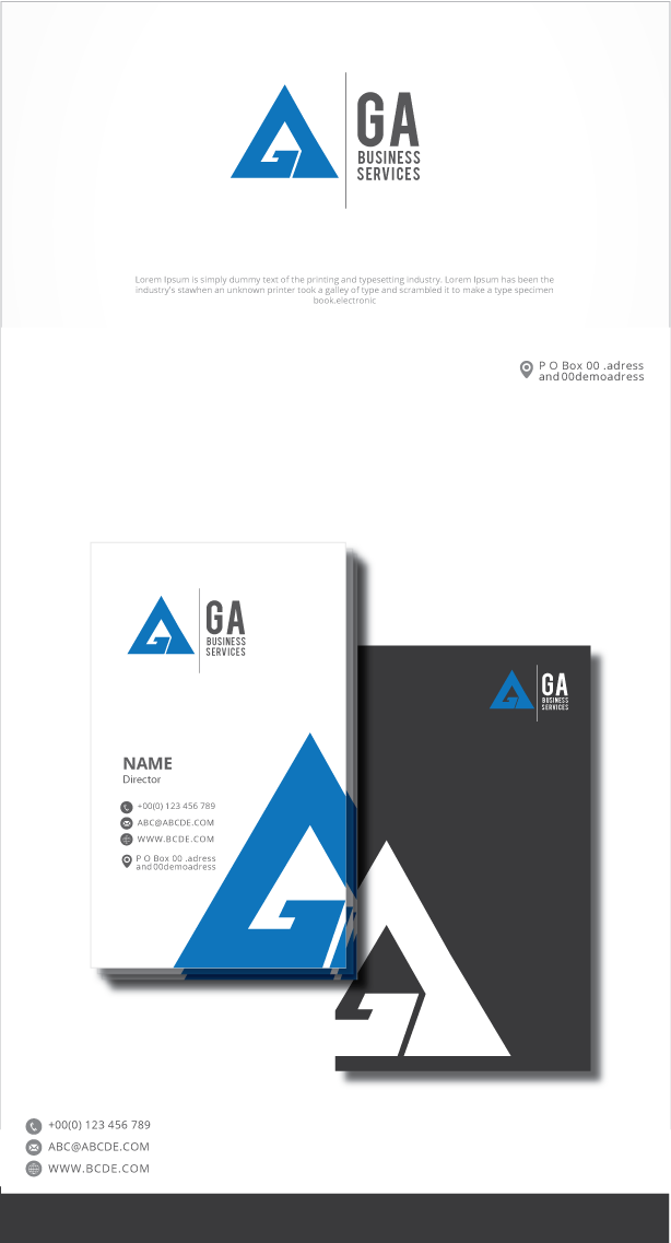 Logo Design by graphicevolution for GA Business Services | Design #24209157