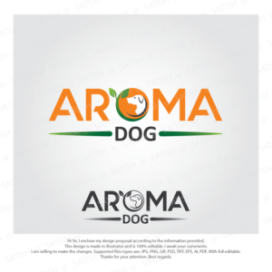 Logo Design by Satish Chand 75 for Aroma Dog | Design: #24219688