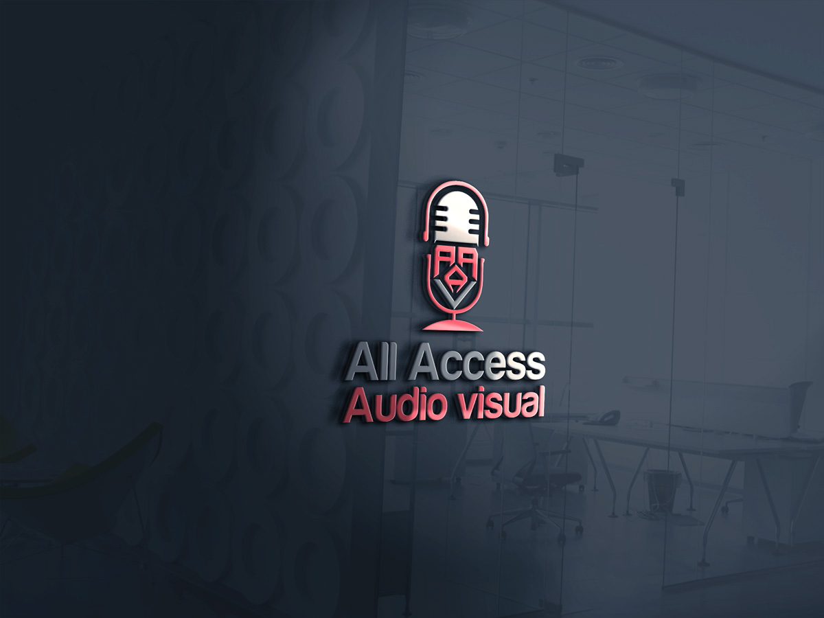 Logo Design by Pen Tool for All Access Audiovisual | Design #24227335