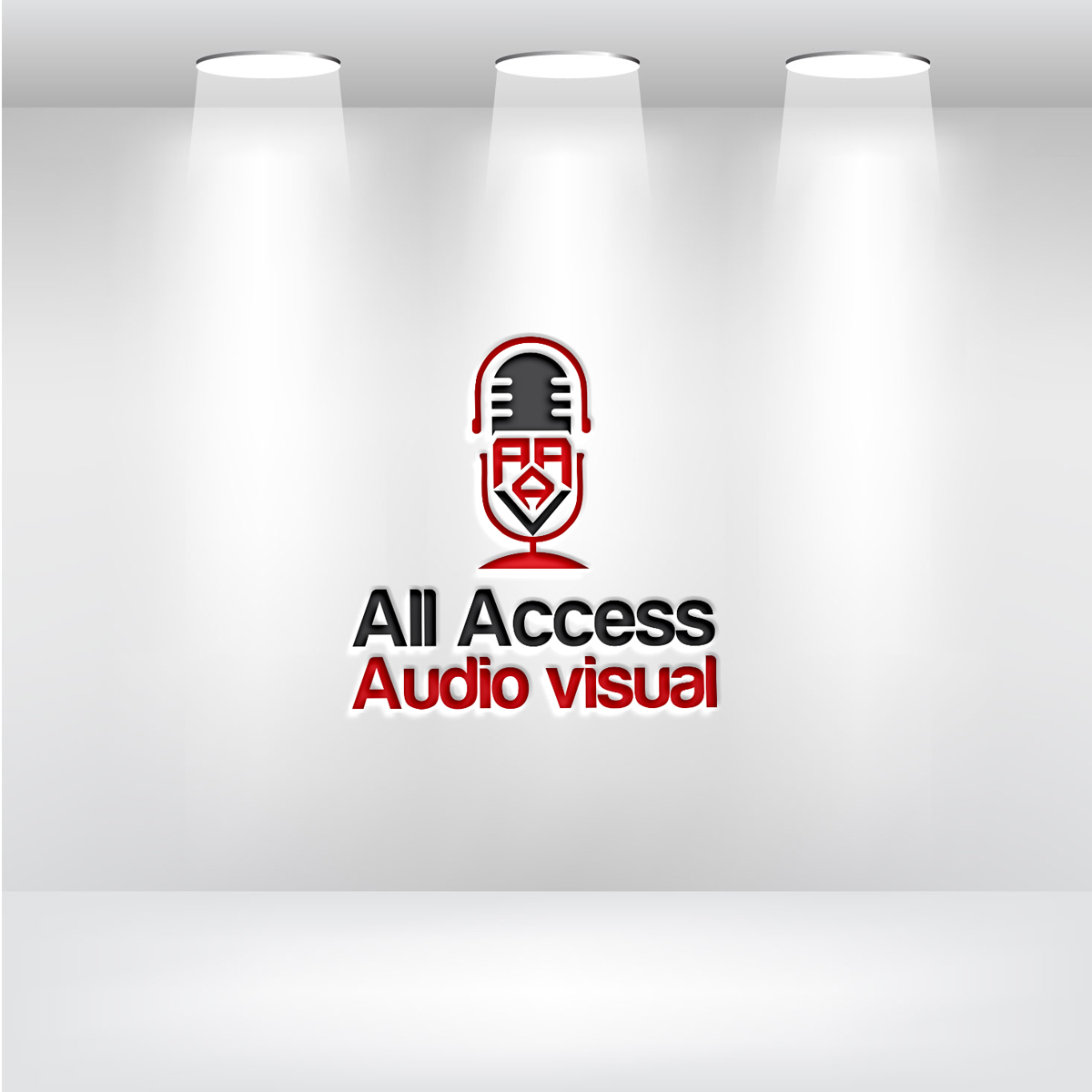 Logo Design by Pen Tool for All Access Audiovisual | Design #24227337
