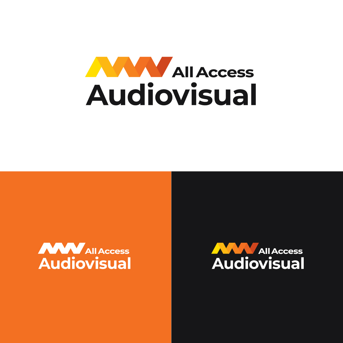 Logo Design by Pantone Lab for All Access Audiovisual | Design #24261420