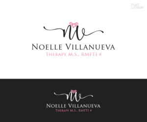 NV Therapy (Then underneath it should say Noelle Villanueva M.S., RMFTI #) | Logo Design by Dot Design 3