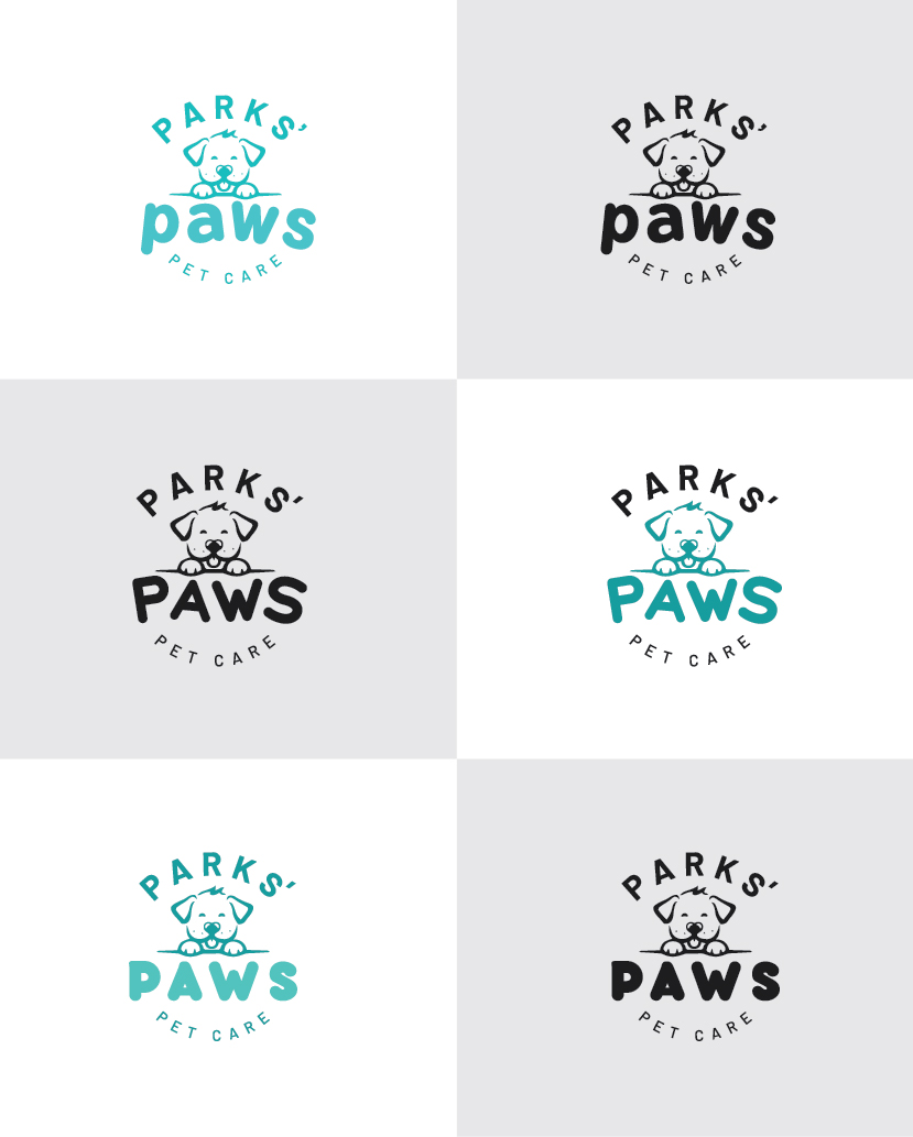 Logo Design by Unique Creation BD for Parks' Paws Pet Care | Design #24302518