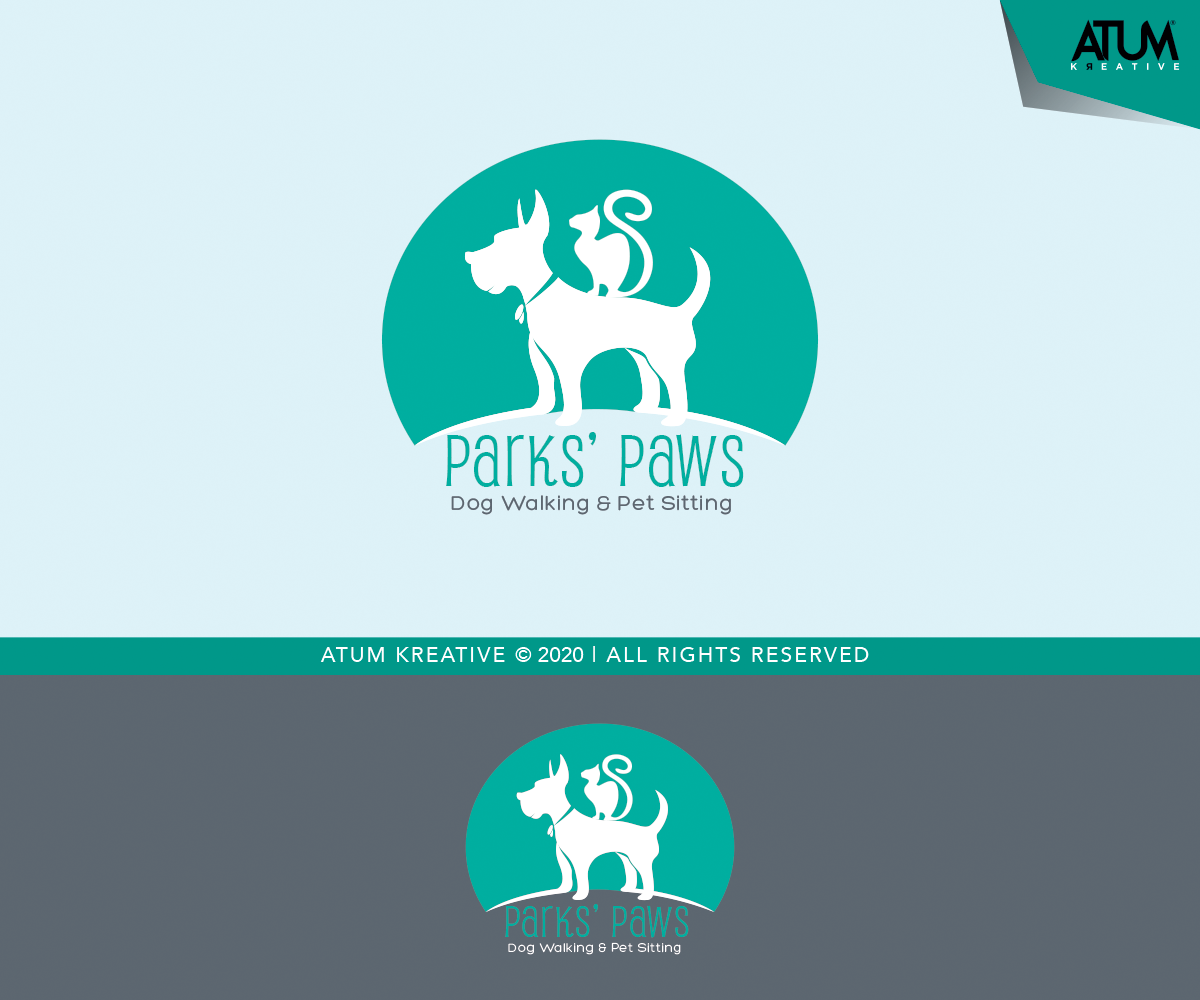 Design de Logo par Atum Kreative™ pour Parks' Paws Pet Care | Design #24214044