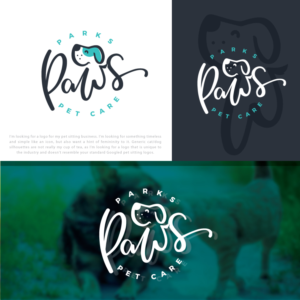 “Parks’ Paws Pet Care”  OR “Parks’ Paws Dog Walking & Pet Sitting” OR just “Parks’ Paws” | Logo Design by belovedboss