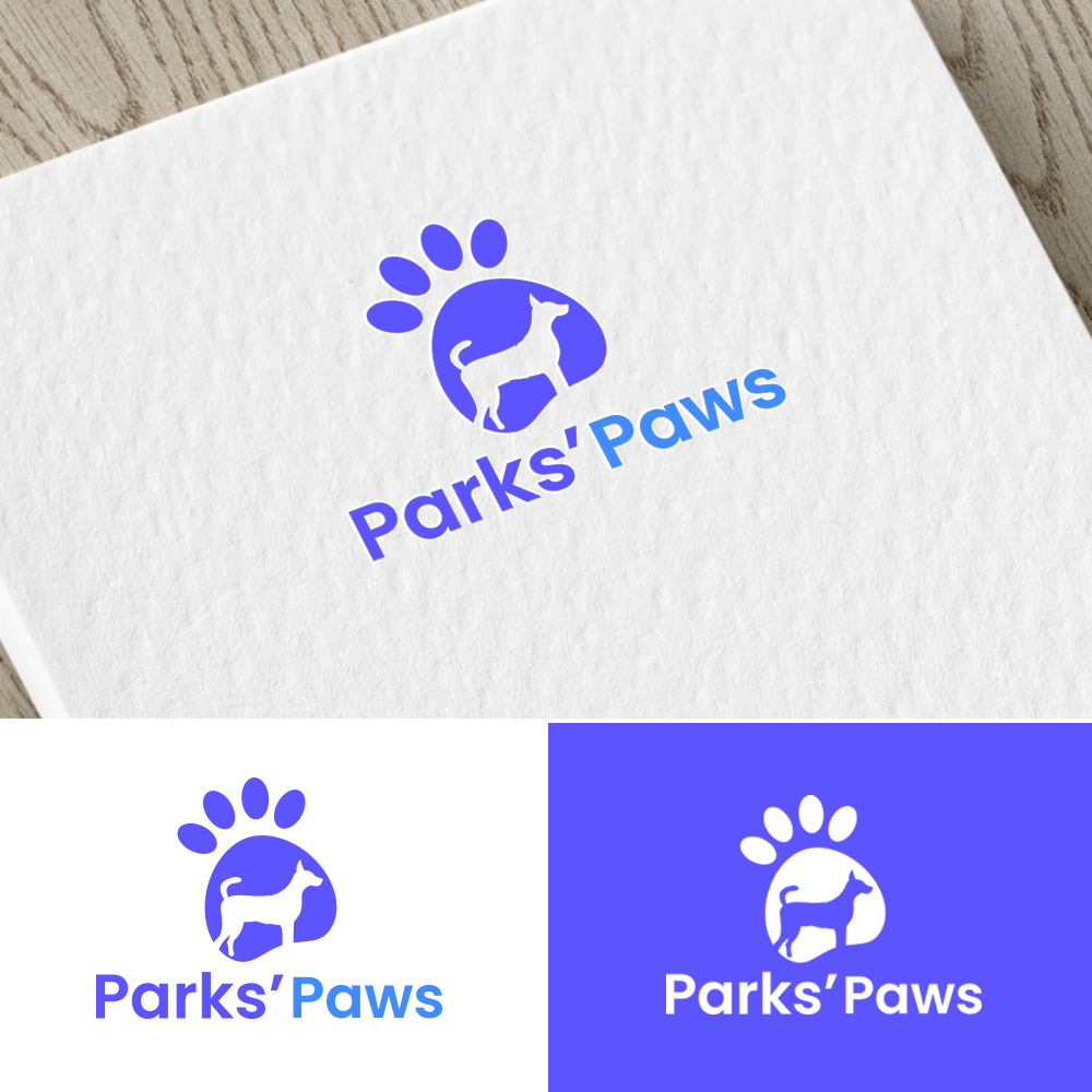 Logo Design by nzdesigners for Parks' Paws Pet Care | Design #24234251