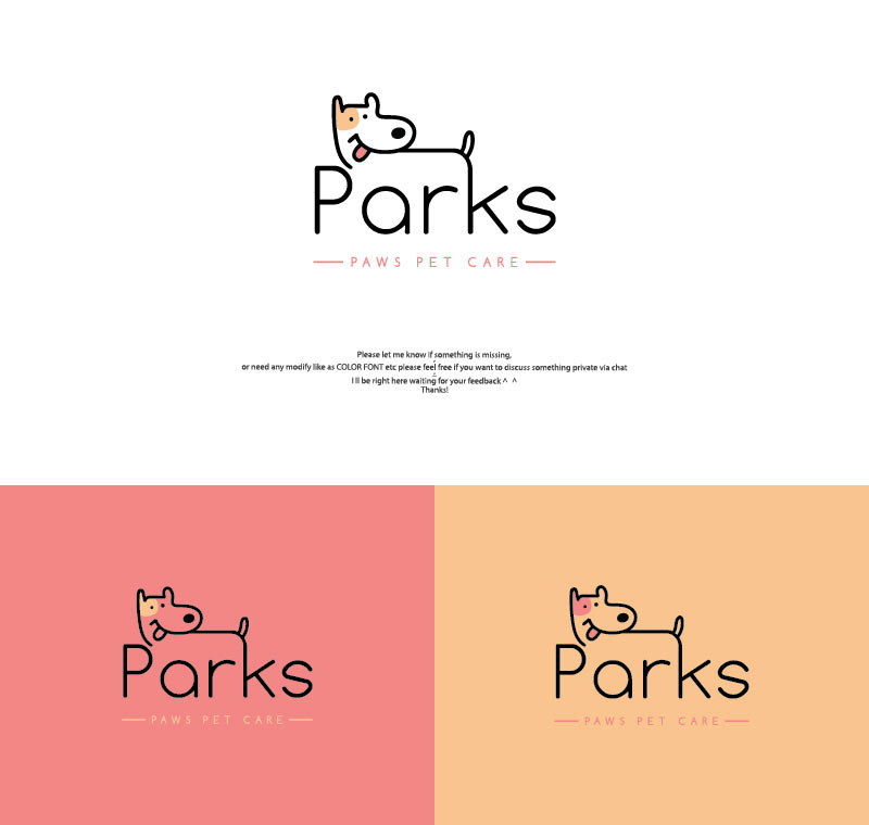 Logo Design by Harry Alfie for Parks' Paws Pet Care | Design #24240941
