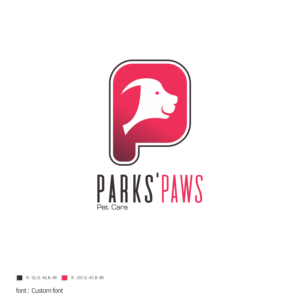 Design de Logo par r. ilham pour Parks' Paws Pet Care | Design #24344453