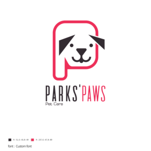 Logo Design by r. ilham for Parks' Paws Pet Care | Design: #24344717