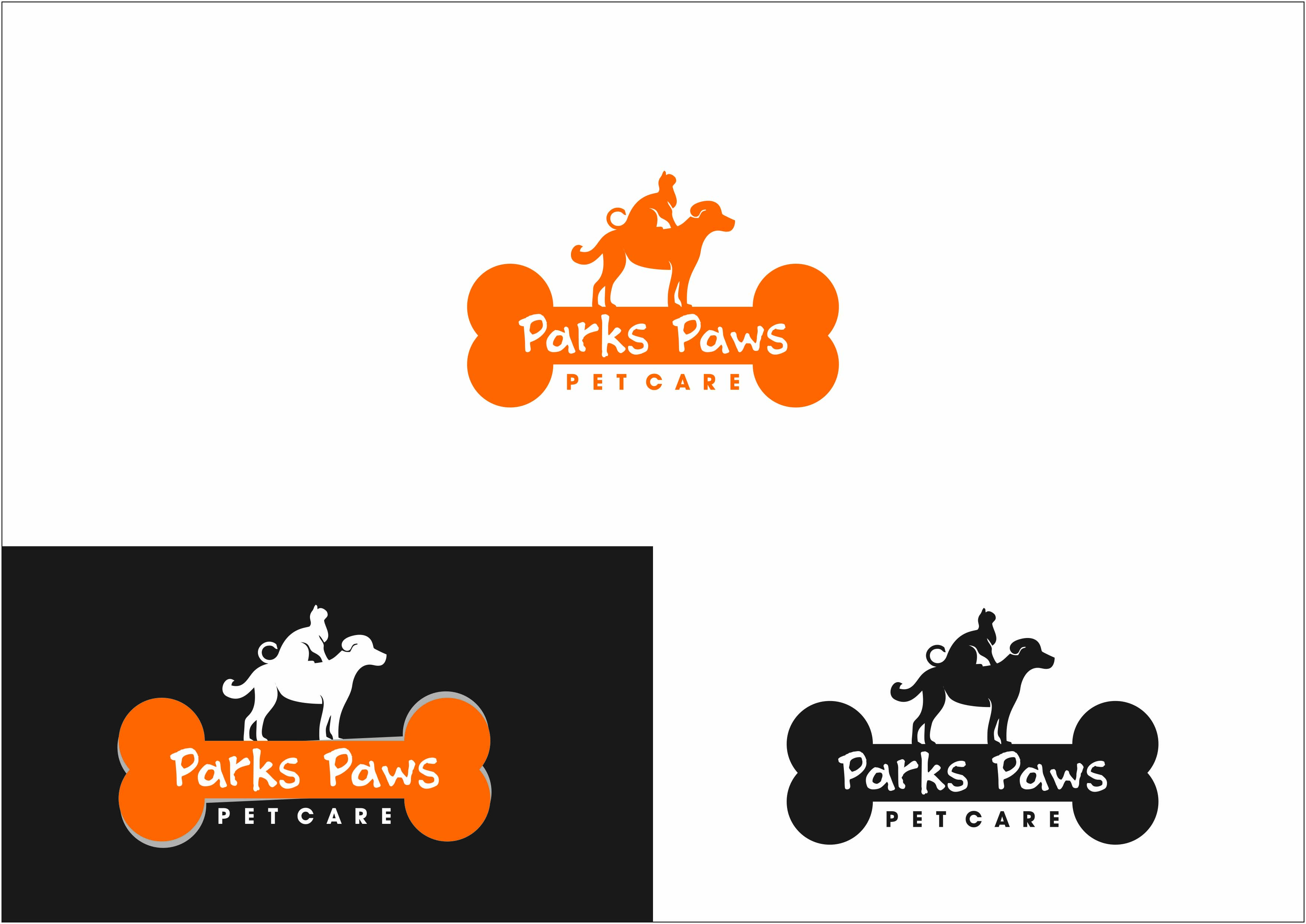 Logo Design by S R DESIGNS for Parks' Paws Pet Care | Design #24241625