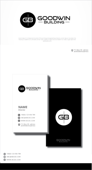 Logo Design by graphicevolution for Goodwin Building  | Design: #24216435