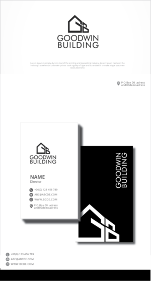 Logo Design by graphicevolution for Goodwin Building  | Design: #24216613