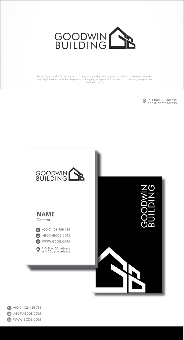 Logo Design by graphicevolution for Goodwin Building  | Design #24296066