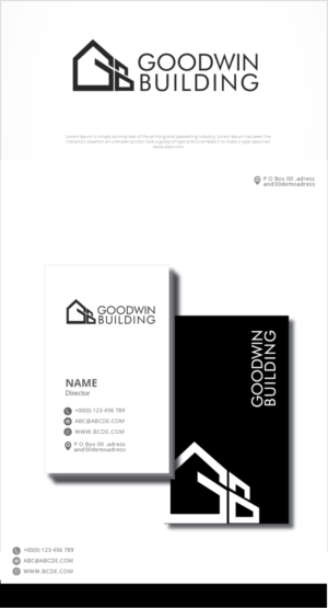 Logo Design by graphicevolution for Goodwin Building  | Design: #24296067
