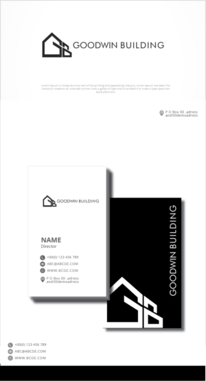 Logo Design by graphicevolution for Goodwin Building  | Design: #24296088