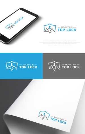 Mountain Top Lock | Logo-Design von SL Designer