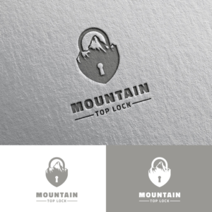 Mountain Top Lock | Logo Design by Rii