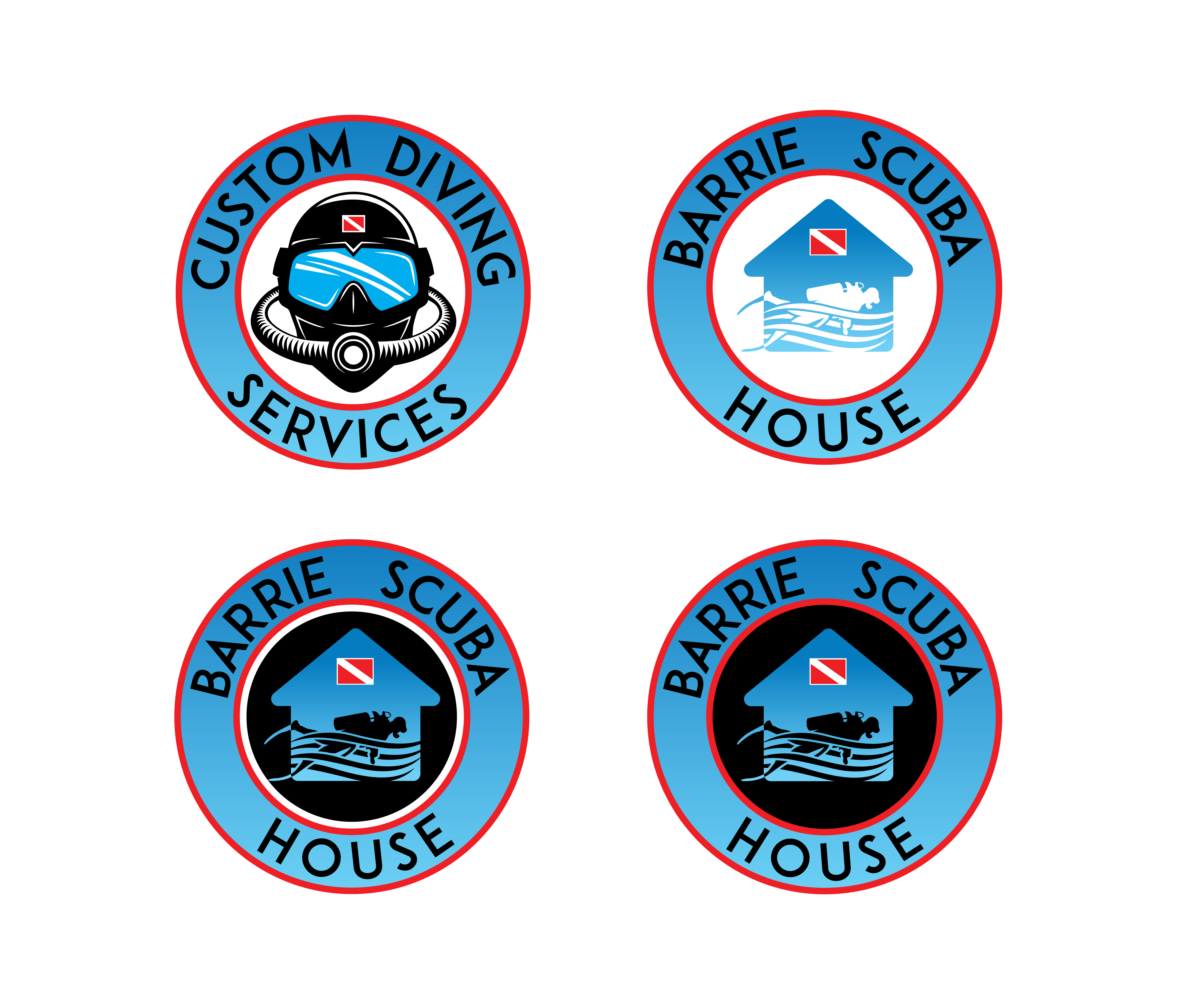 Logo Design by slaven.kopitovic for Barrie scuba house  | Design #24533185