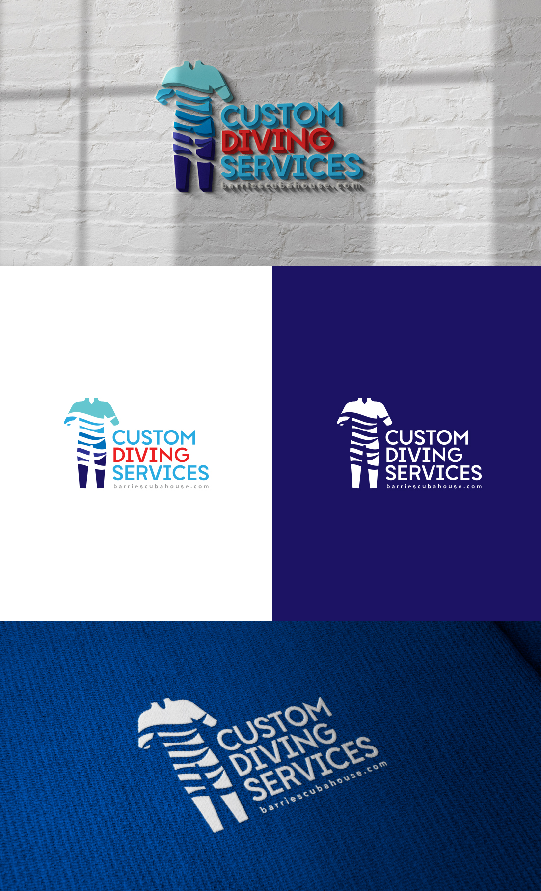Logo Design by GLDesigns for Barrie scuba house  | Design #24237704