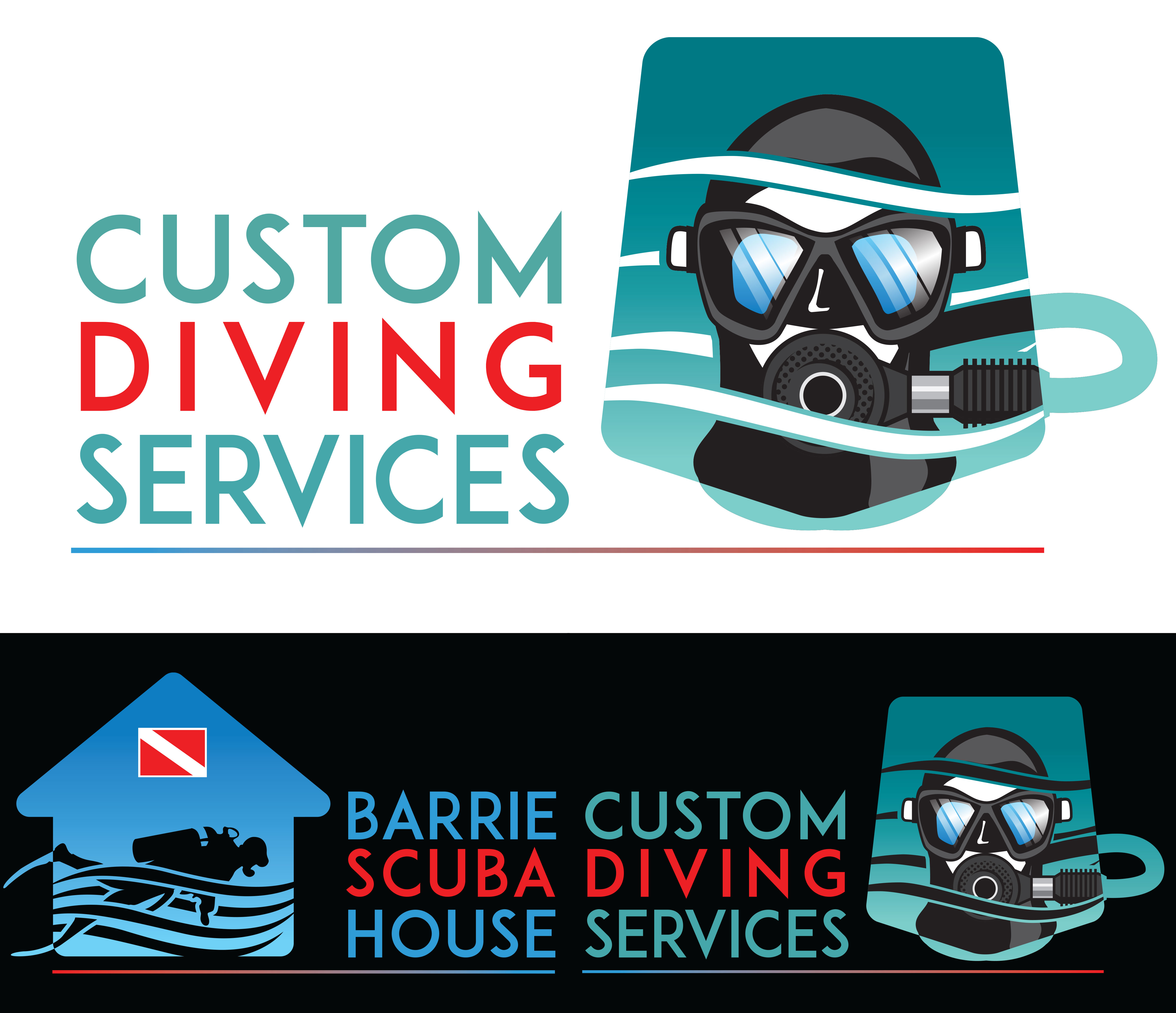 Logo Design by JustBrad for Barrie scuba house  | Design #24258999