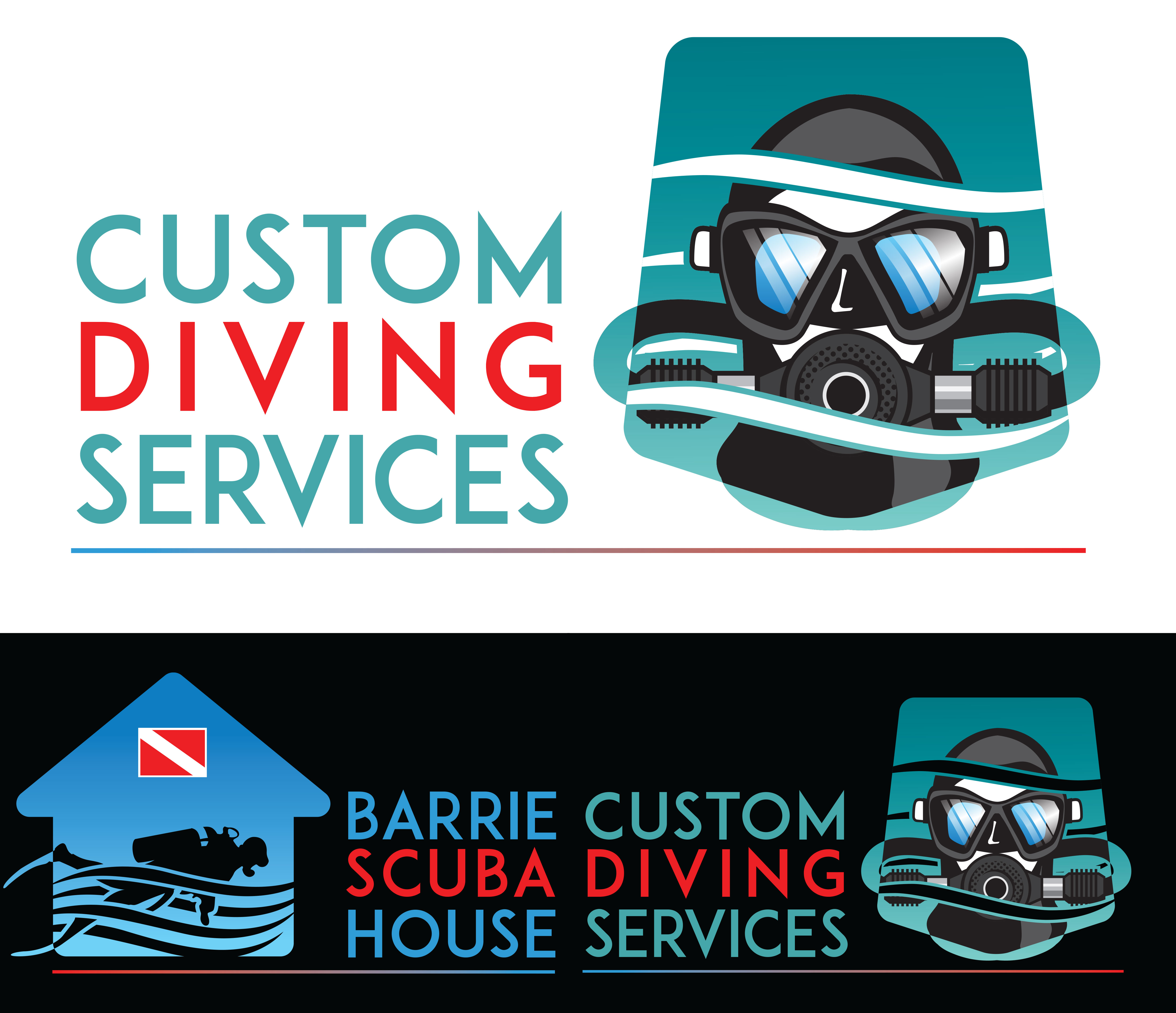 Logo Design by JustBrad for Barrie scuba house  | Design #24380060