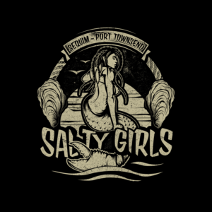 Salty Girls ~ seafood bar | Diseño de Camiseta por Jonya