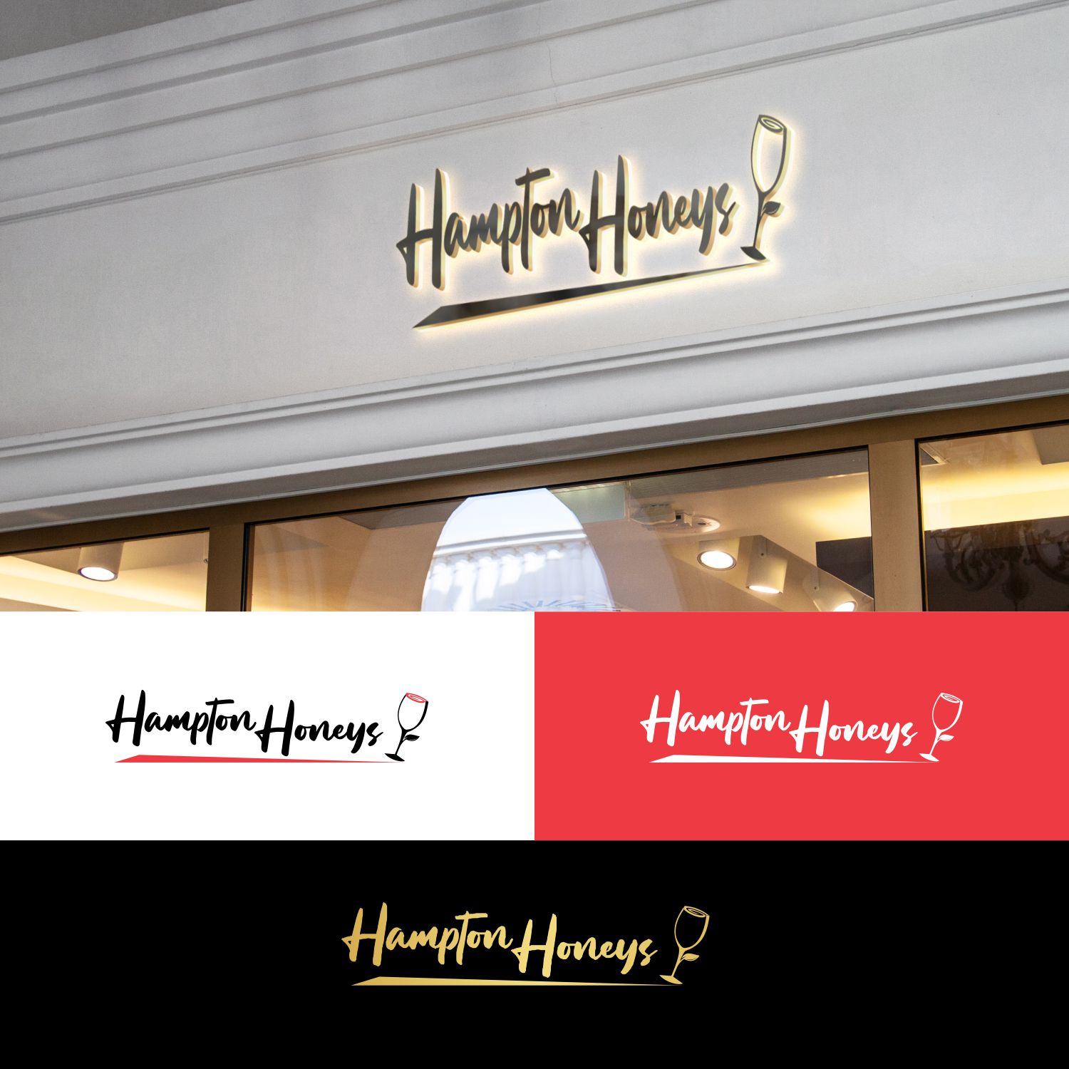 Logo Design by 2662 DESIGN for Hampton Honeys | Design #24227118