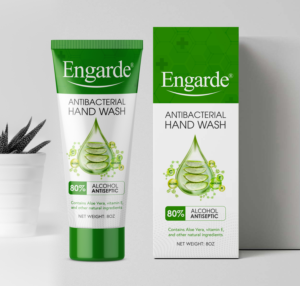 Antibacterial Hand Wash Squeeze Tube Label  | Design Graphique par SAI DESIGNS