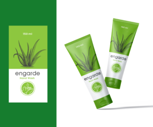 Antibacterial Hand Wash Squeeze Tube Label  | Design Graphique par lnb...