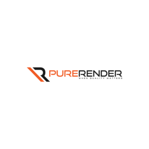 Pure Render (in small writing 'When quality matters') | Logo Design by M.CreativeDesigns