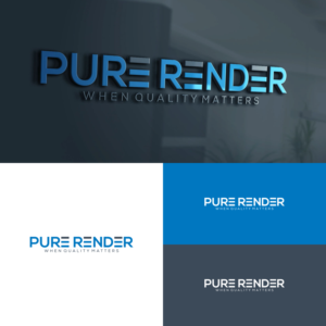 Pure Render (in small writing 'When quality matters') | Logo Design by shelot