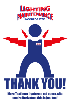 Design de Carte Postale par cd pour Lighting Maintenance Inc | Design : #24263807