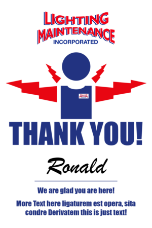 Design de Carte Postale par cd pour Lighting Maintenance Inc | Design : #24263808