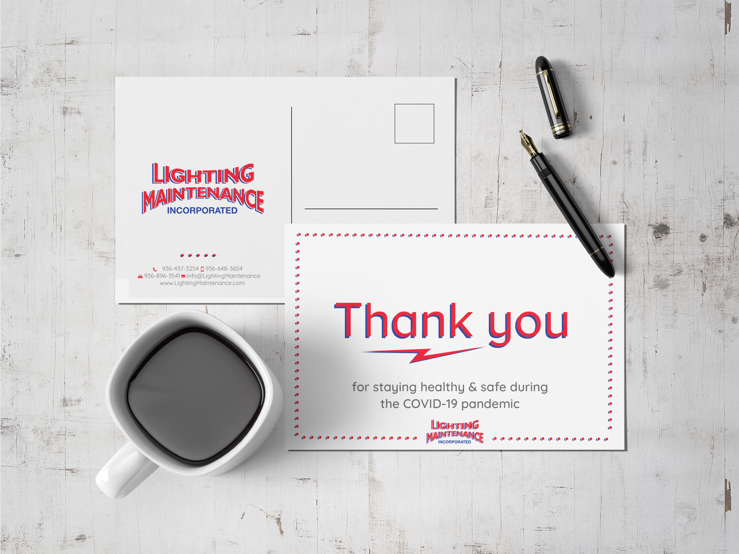 Postcard Design by chandrayaan.creative for Lighting Maintenance Inc | Design #24231717