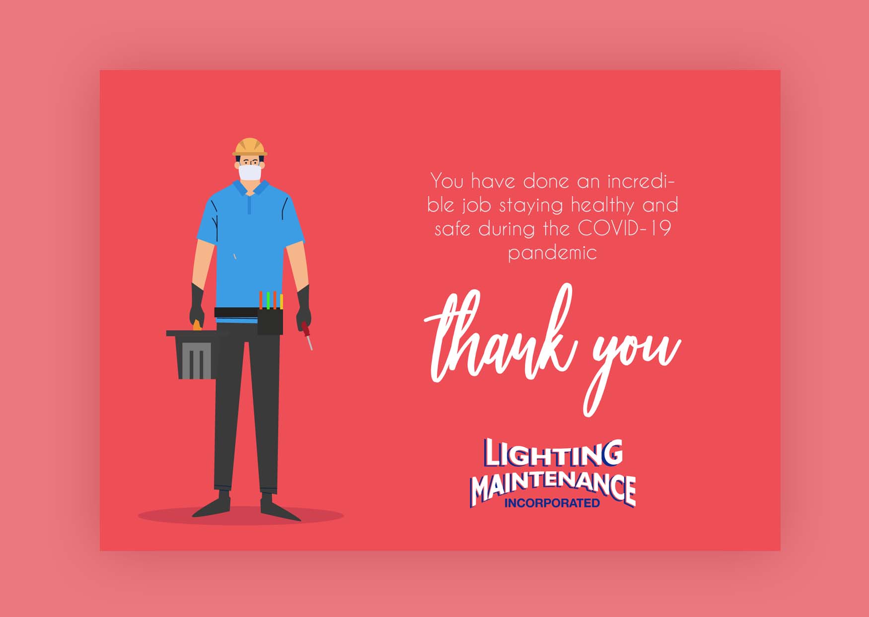 Design de Carte Postale par AAn Creatives pour Lighting Maintenance Inc | Design #24228988