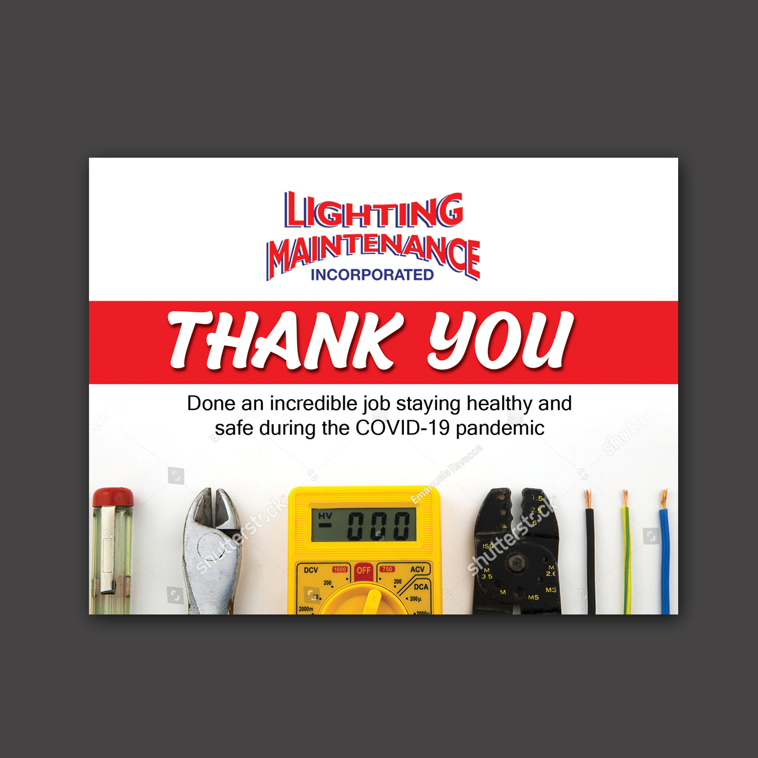 Design de Carte Postale par Schöpfer pour Lighting Maintenance Inc | Design #24238480